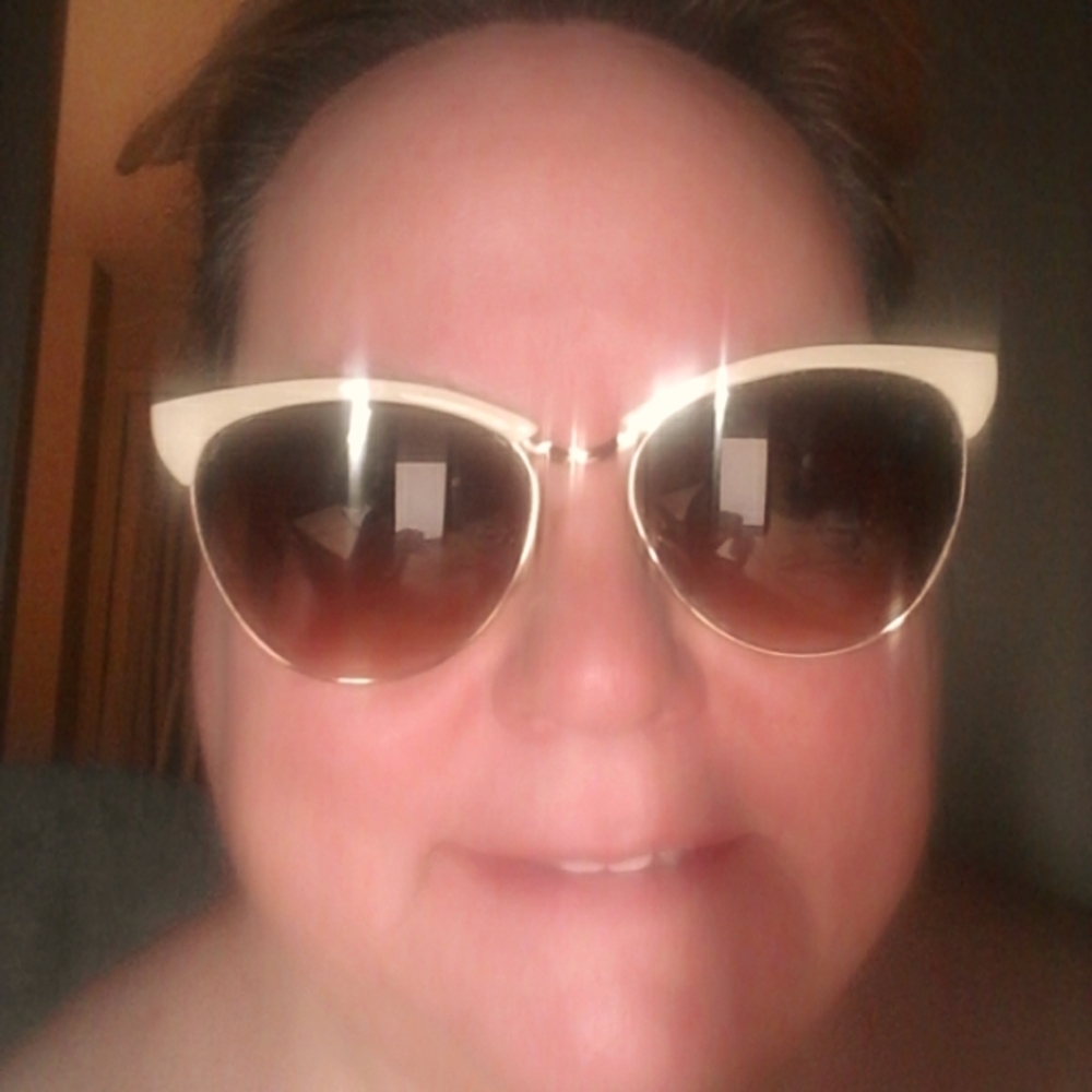 Cream and Brown Sunglasses